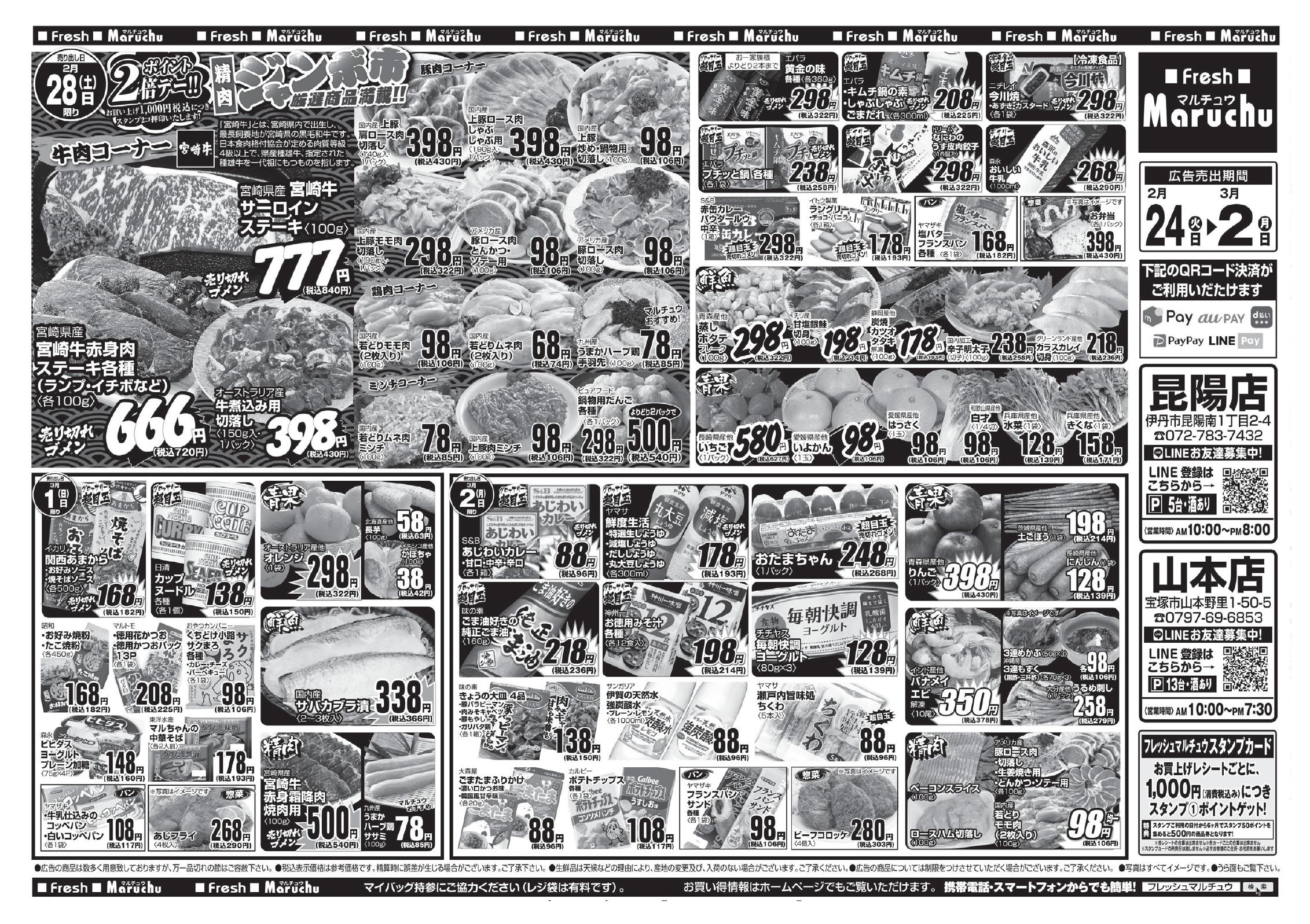 WEBチラシ | フレッシュマルチュウ